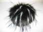 Preview: Fake fur pompon with highlights and pushbutton